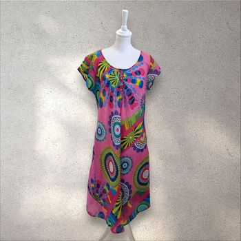 Robe fluide asymétrique Robe de plage beachdress coton 40
