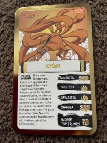 Kyubi or naruto top trumps 2024 Burger King