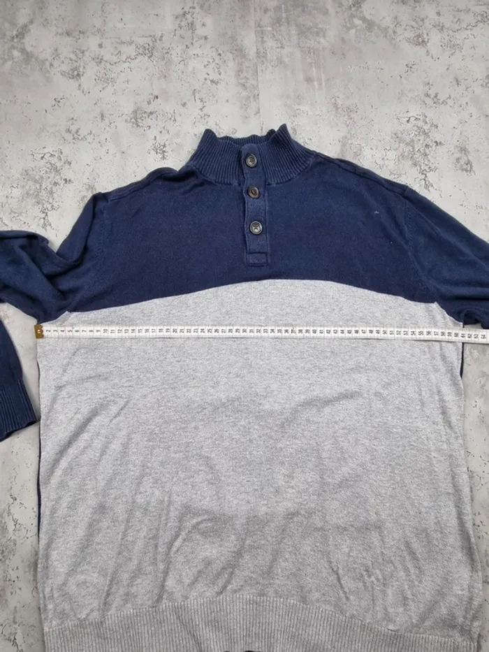 Pull col rond à boutons Tommy Hilfiger – Taille XL Homme (mesures en photos) - photo numéro 6