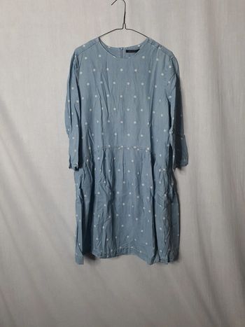 Robe en jean à pois monoprix