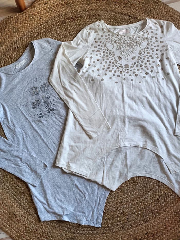 Lot tee shirt manche longue fille - photo numéro 2