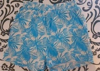 Short Bleu Blanc Feuilles Palmier 12M Kimadi