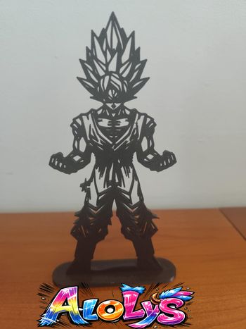 Figurine décorative Songoku – style géométrique