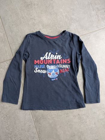 Tee shirt manches longues sergent major ski 5 ans