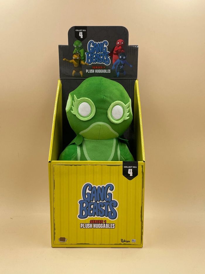 Peluche Gang Beasts vert 30 cm Toikido neuf