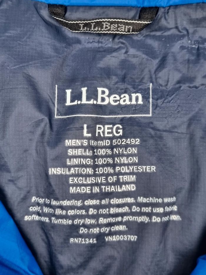 Doudoune sans manches L.L. Bean bleue – Taille L Hommes (mesures en photos) - photo numéro 4