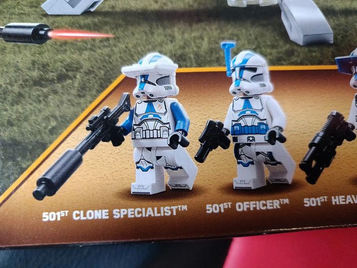 Lego Star Wars 501th Clone Troopers Battle Pack - jamais ouvert- parfait état - Vrai Lego - photo numéro 3