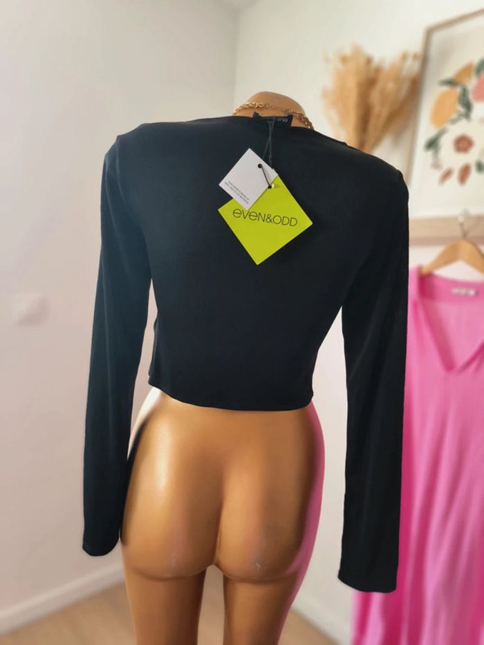 🖤 Haut noir tendance Even&Odd – Neuf avec étiquettes – Taille L 🖤 - photo numéro 3