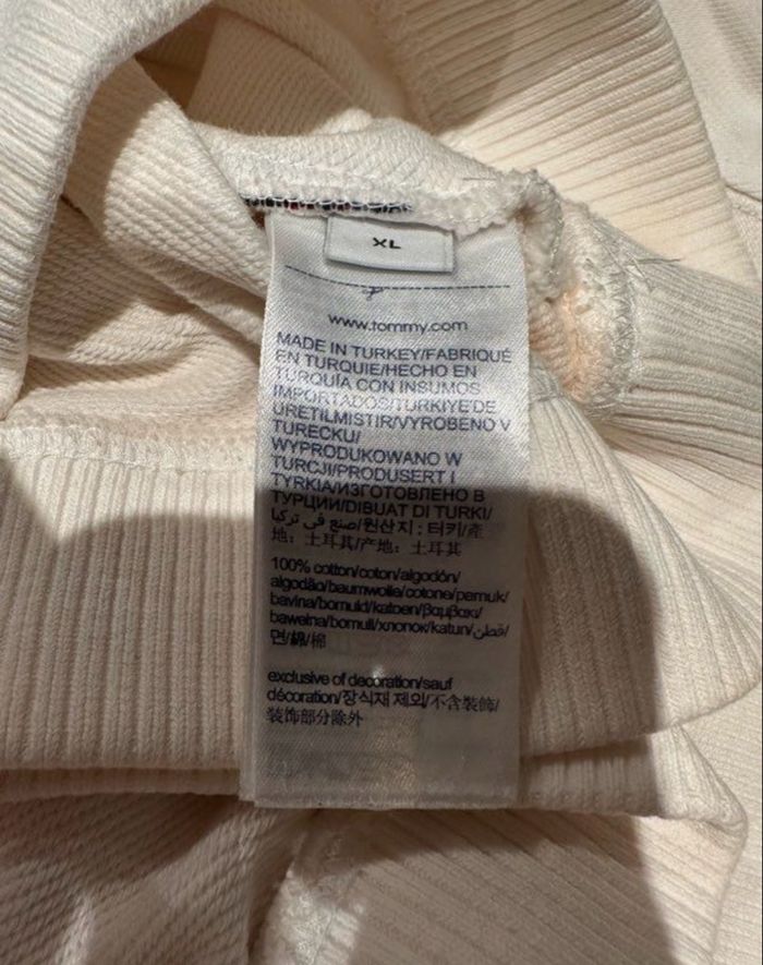 Sweat Tommy Hilfiger x Lewis Hamilton – Blanc – Taille XL – 100% coton - photo numéro 2