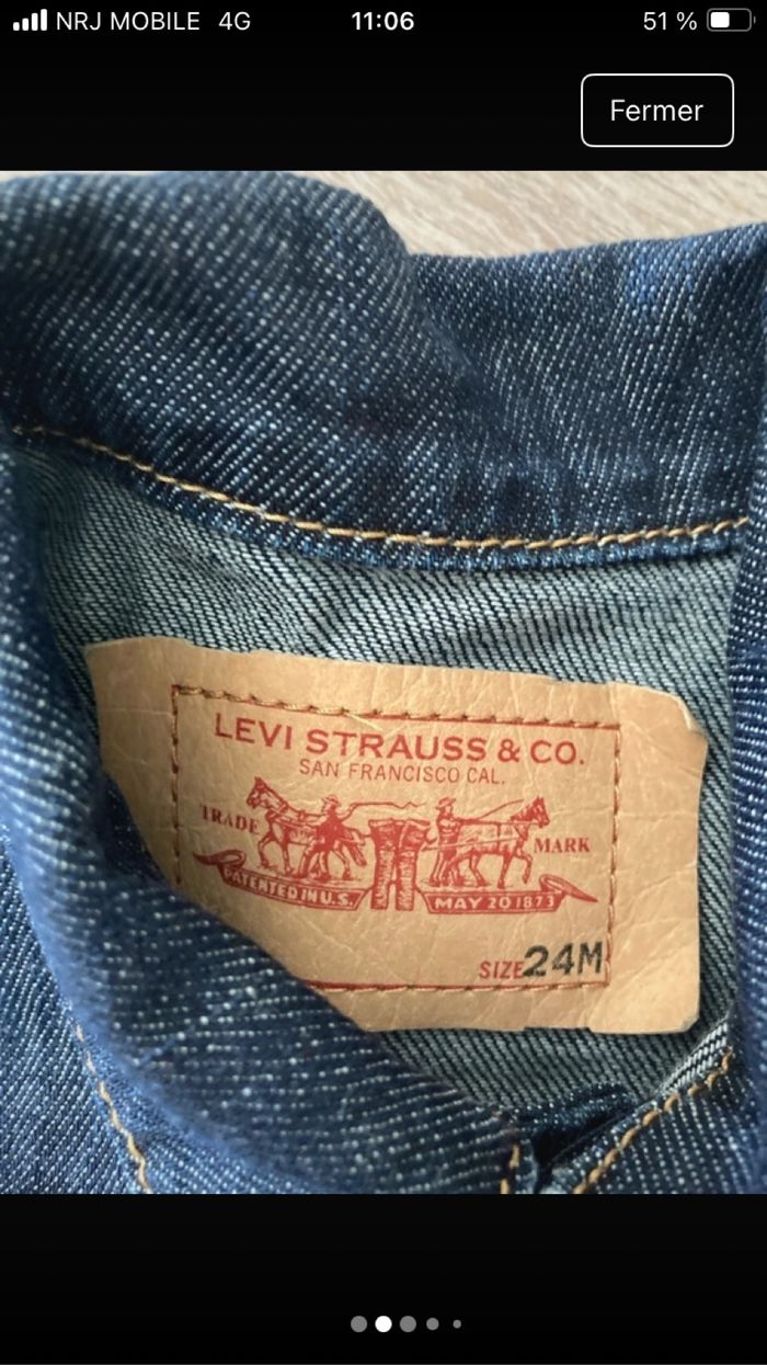 Veste en jean Levi Strauss - photo numéro 2