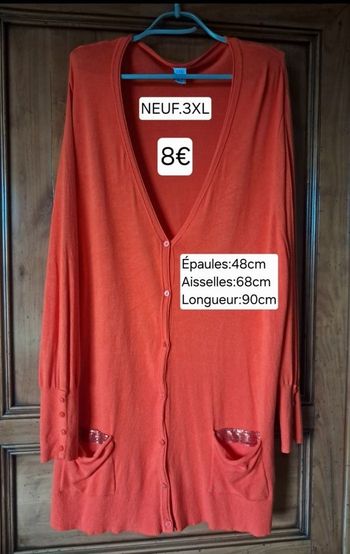 Gilet  / cardigan long NEUF pour femme taille 3XL