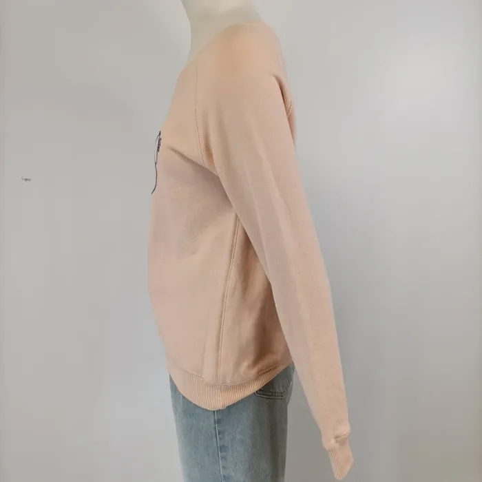Pull à manches longues abricot avec un signe hot dog 100% coton taille M EDC A368 - photo numéro 3