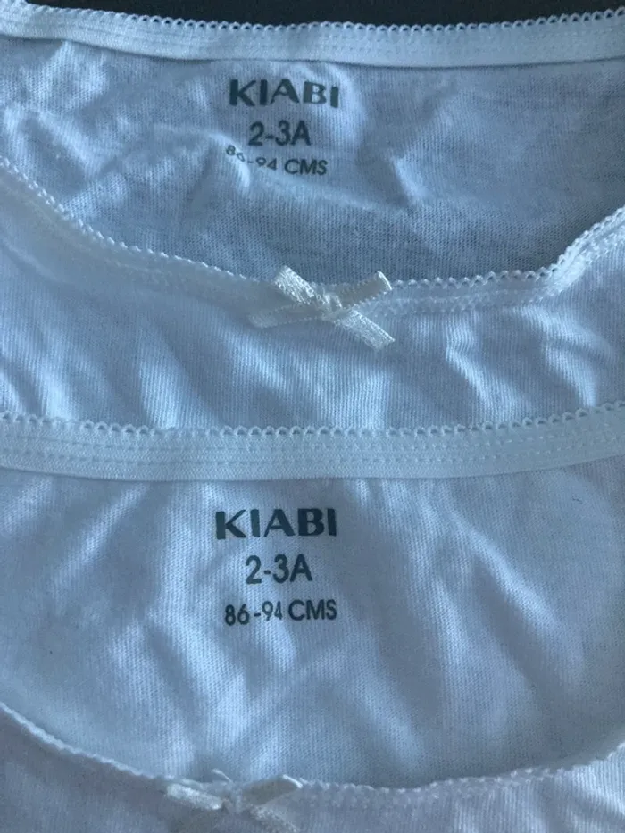 Maillot de corps kiabi neuf 2-3 ans - photo numéro 2