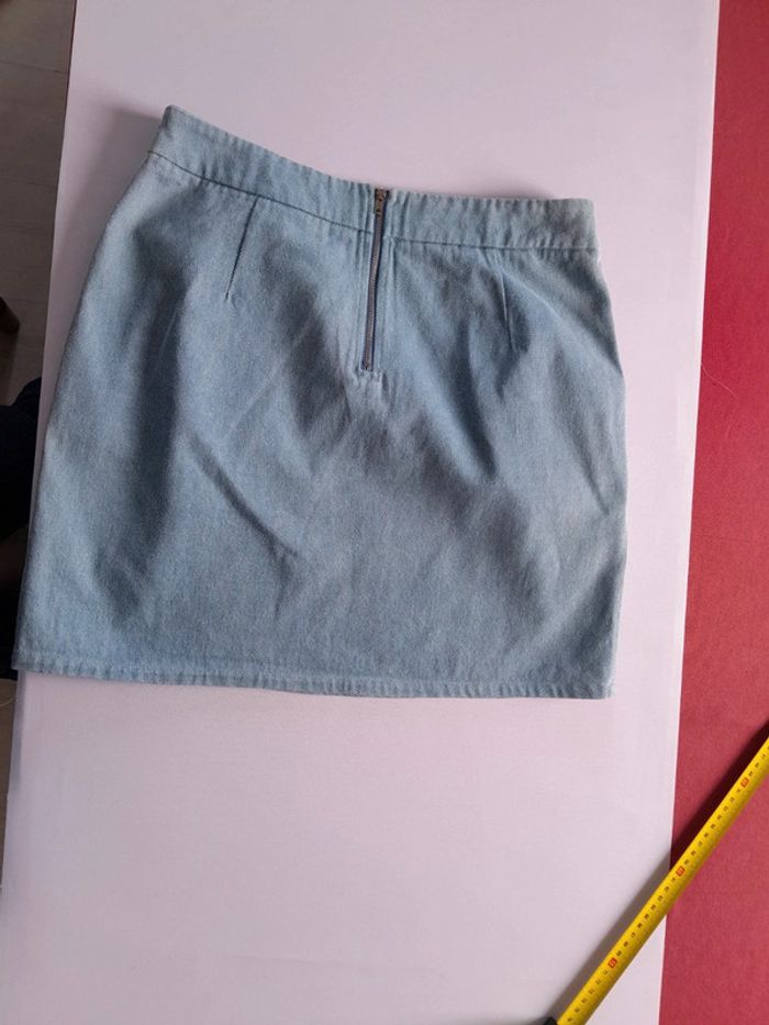 Jupe en jeans ceinture brodée Paj concept - photo numéro 2