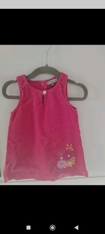 Robe 18 mois effet velours