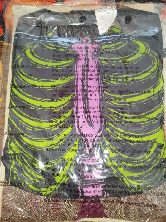 💀 Déguisement squelette néon fille 4-6 ans (110 cm) – Neuf 🎃 - photo numéro 6