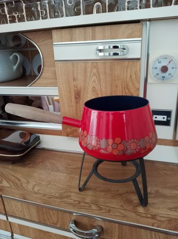 Appareil réchaud à fondue vintage 70's