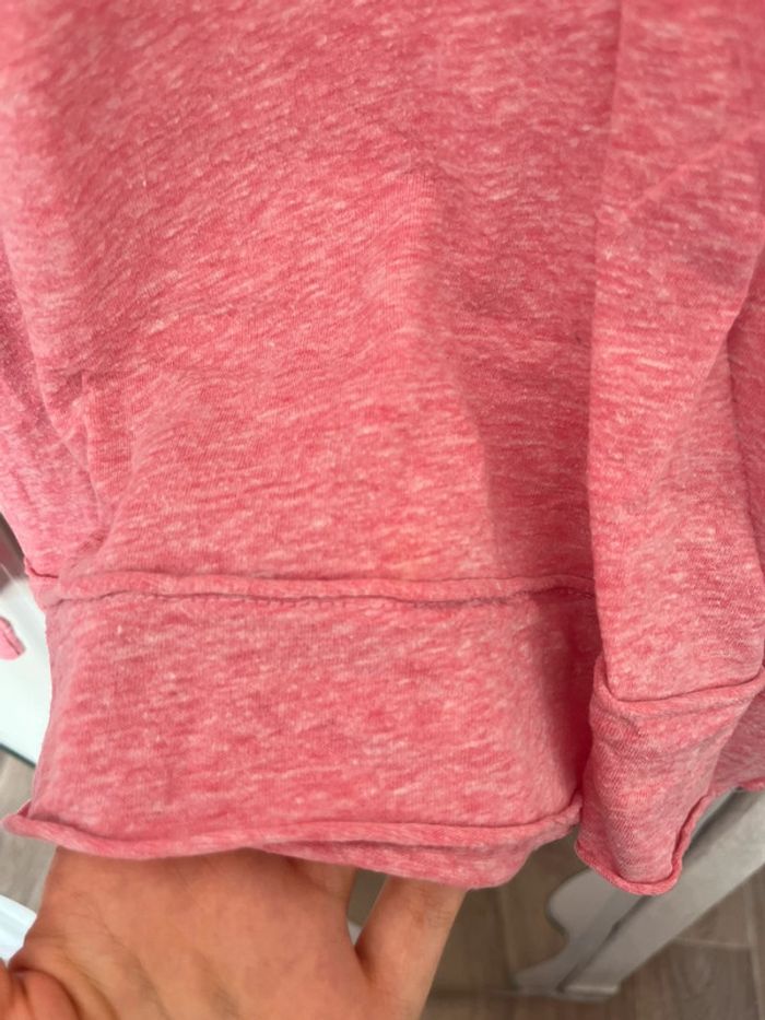 Pull col V, rose chiné avec des étoiles , Purple Queen, Taille unique - photo numéro 2