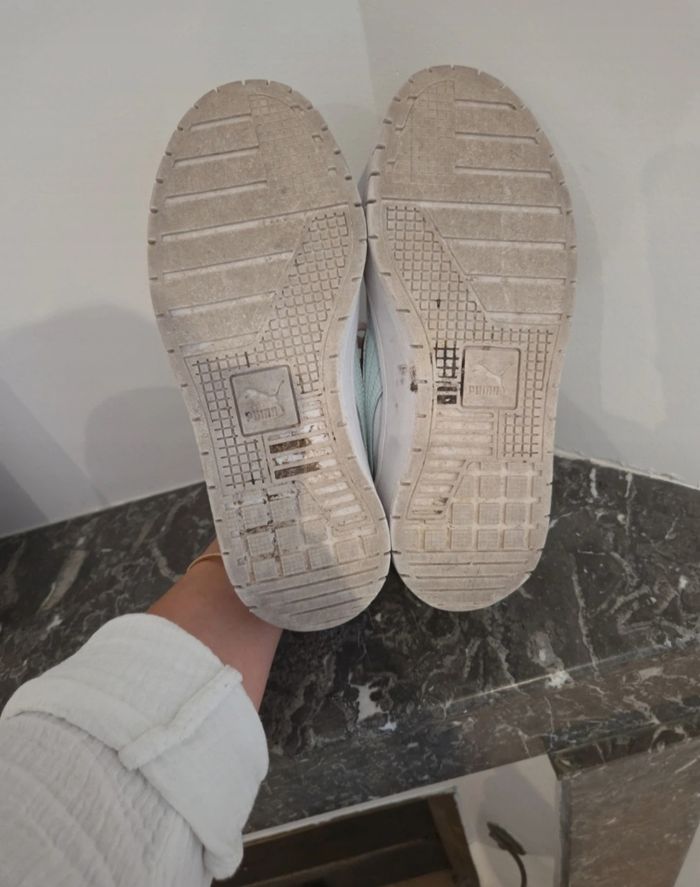 Puma colorées taille 37.5 avec semelle haute compensée - photo numéro 8