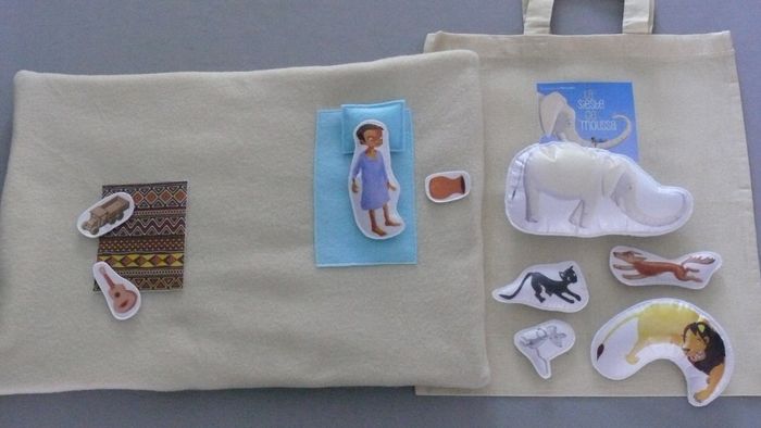Tapis à histoire/sac à histoire "La sieste de Moussa" - photo numéro 7