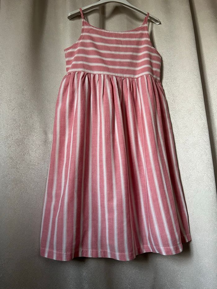 Jolie robe bain de soleil rose rayé blanc 10 ans Kiabi - photo numéro 1