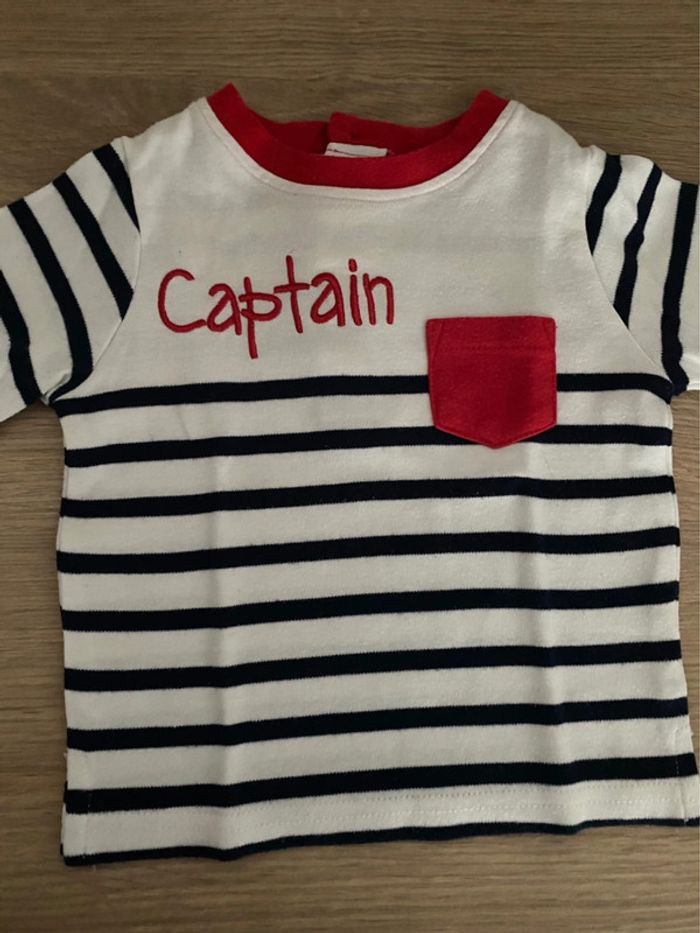 Ensemble t-shirt manches longues et jogging 6 mois - photo numéro 2