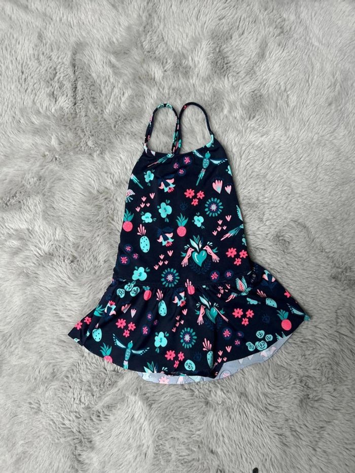 Maillot de bain jupe fleurie taille 3 ans