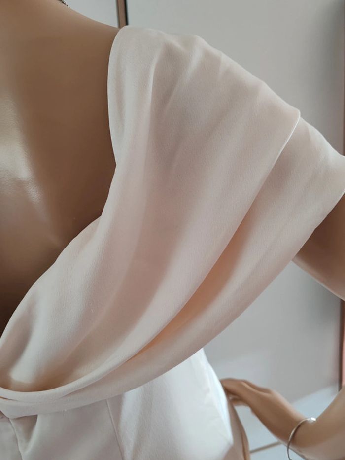Robe cache coeur longue drapée - photo numéro 5
