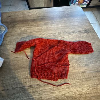 Gilet tricoté main