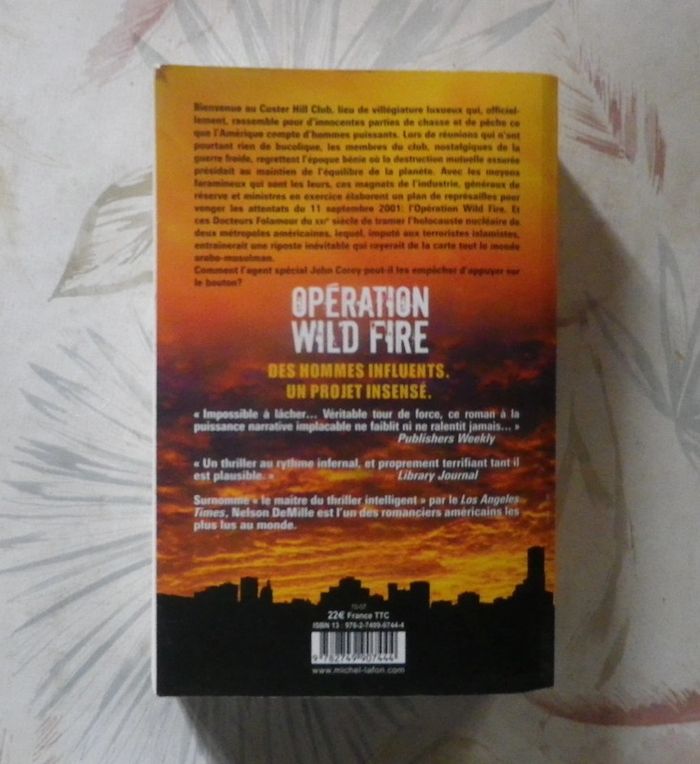 Opération Wild Fire de Nelson Demille Ed. Michel Lafon - photo numéro 2