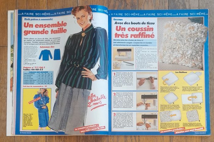 Ancien magazine femme actuelle n°5 années 80 vintage - photo numéro 8