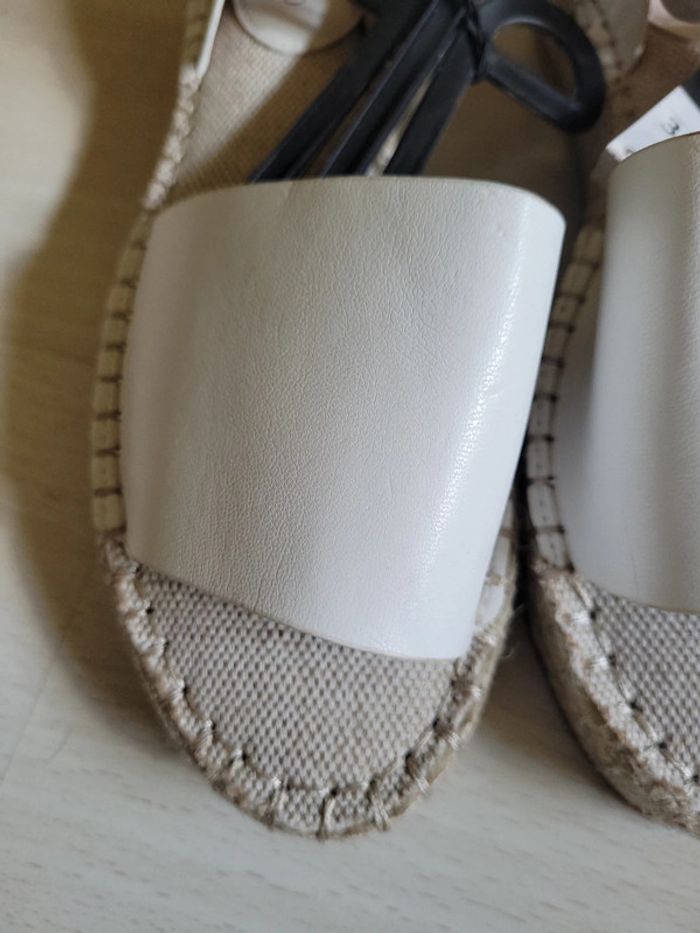 sandales blanches neuves in extenso 38 - photo numéro 2