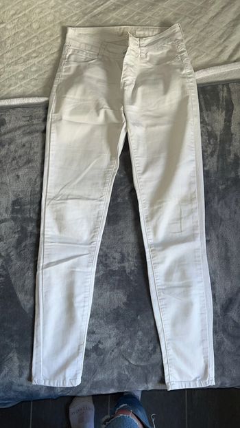 Jean slim blanc femme 36