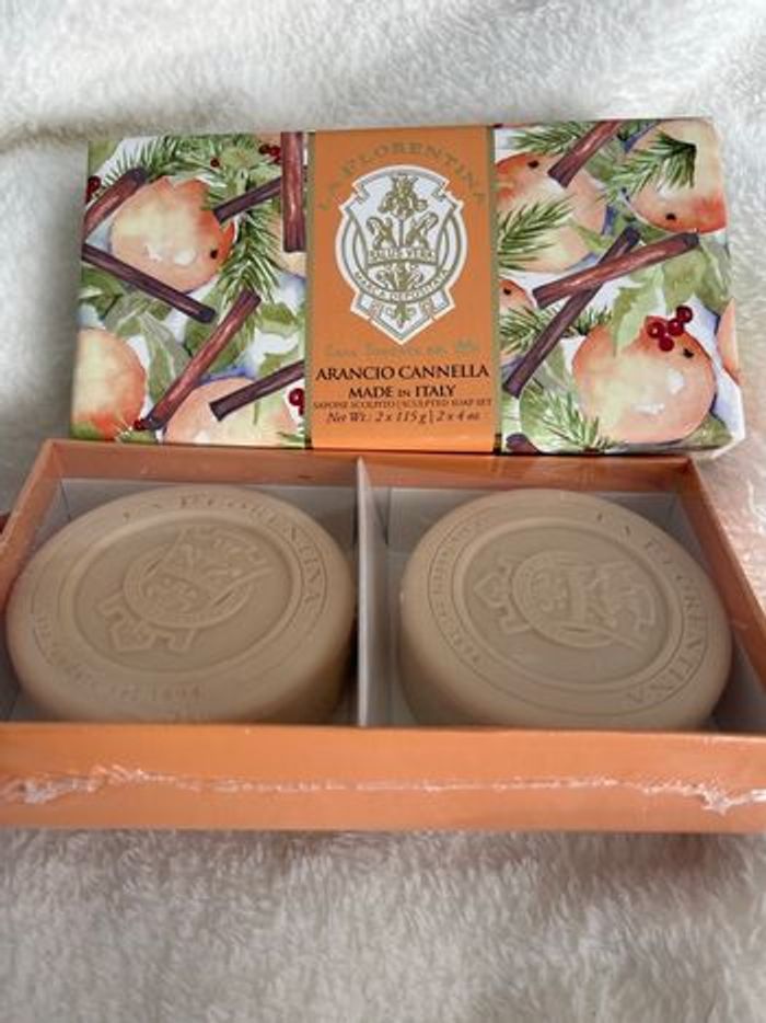 Coffret savons la florentina orange canelle artisanal - photo numéro 2