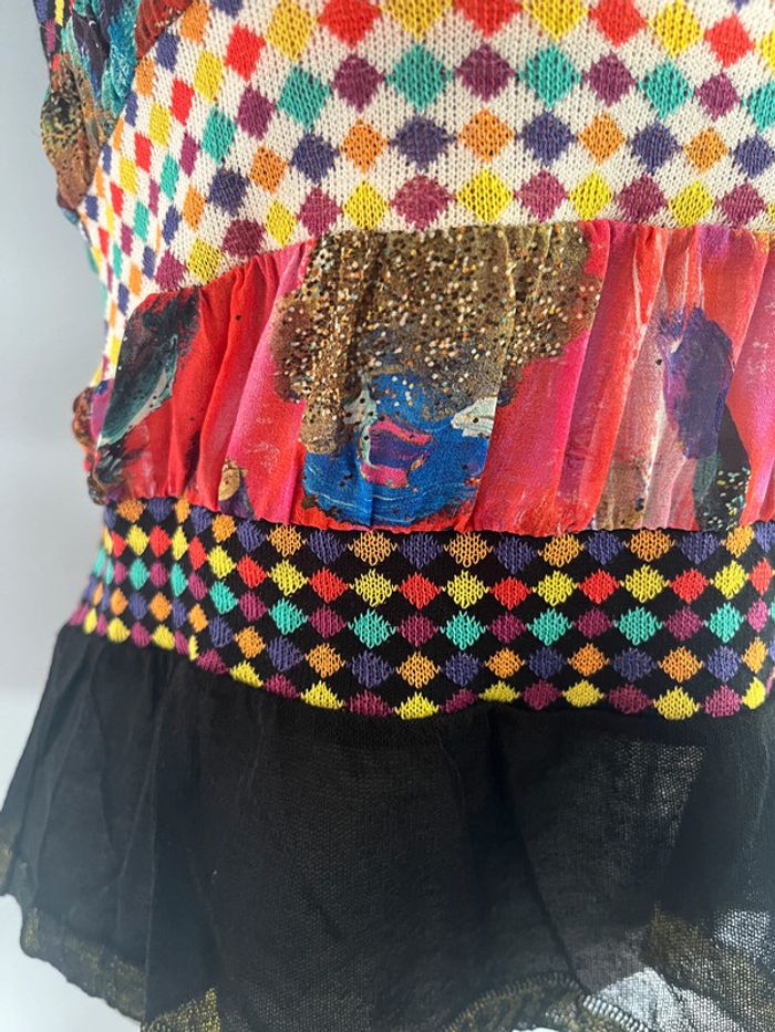 Ensemble multicolore Louise Della (gilet T3 + débardeur T2) - photo numéro 4