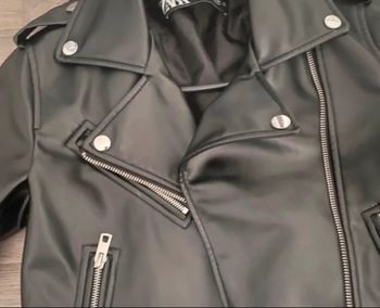 Veste simili cuir Zara XS