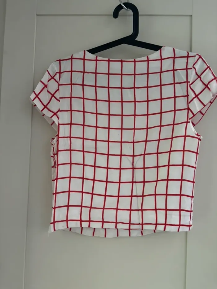 Ensemble blanc à carreaux rouge Alice’s pig taille 38 - photo numéro 5