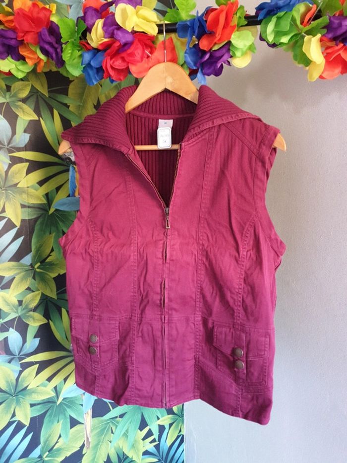 Veste velours bordeaux