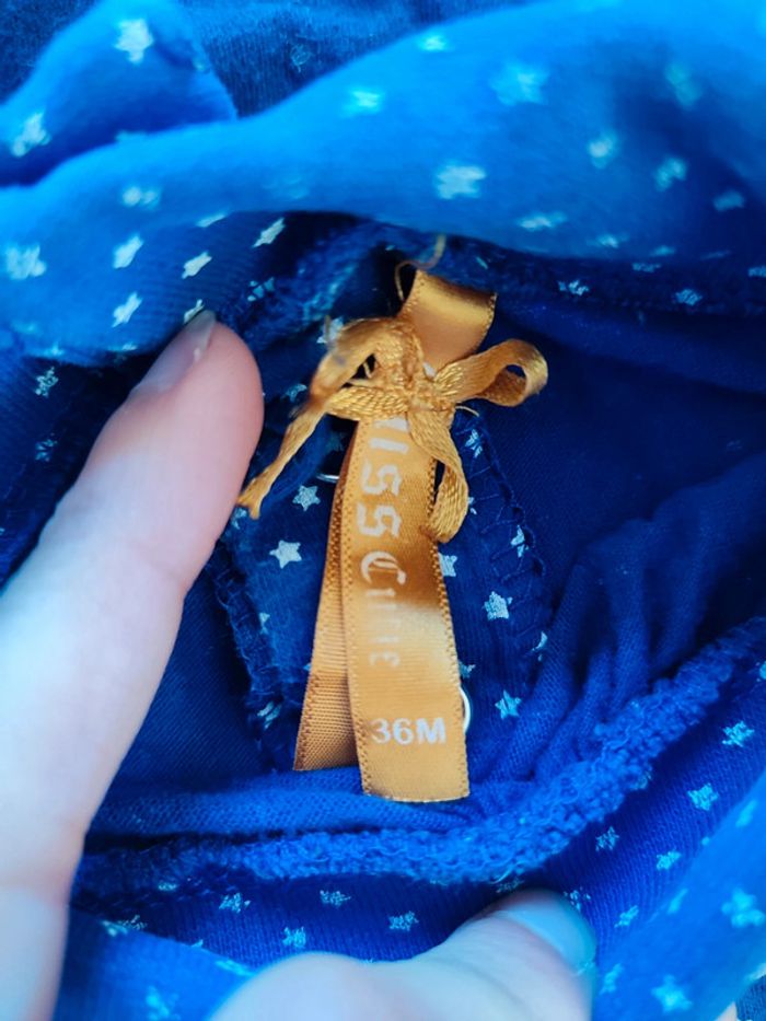 Lot de 2 sous pull bleu fille 36 mois - photo numéro 3