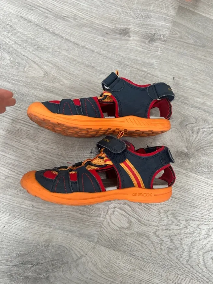 Paire de sandale orange/marine garçon - Geox - 31 - photo numéro 5