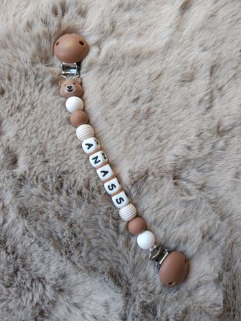 Attache-doudou personnalisé 🐻