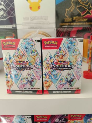 Lot 2 bundle  Pokémon ev8.5 Évolutions prismatiques neuf fr