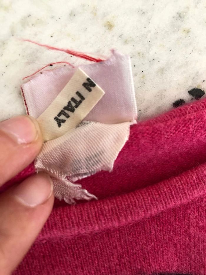 Joli pull rose à motifs vintage M - photo numéro 4