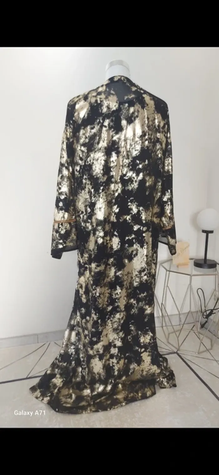 Kimono caftan doré événement neuf - photo numéro 8