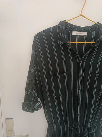 Combinaison noire à rayures vertes Taille 34 Promod En très bon état
