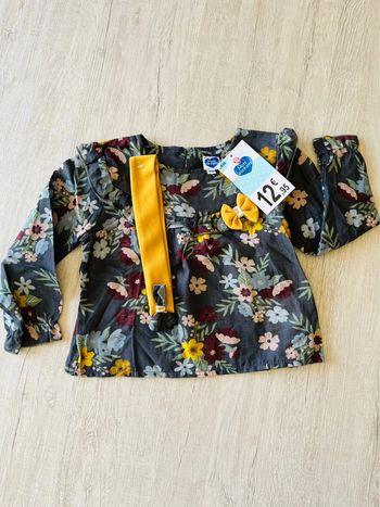 Blouse et bandeau bébé fille neuf mots d enfants