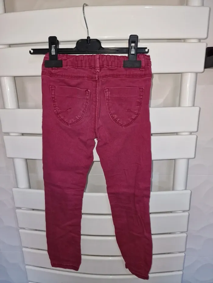 jeans bordeaux In extenso - photo numéro 2