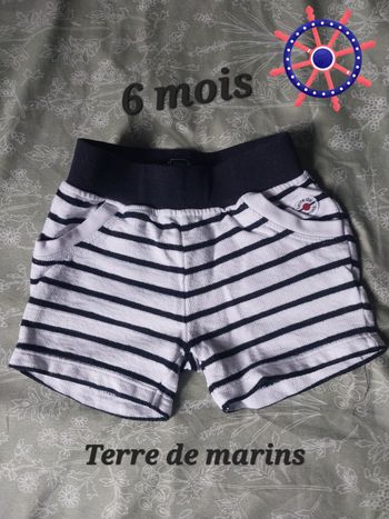 Short Terre de Marins Taille 6 mois