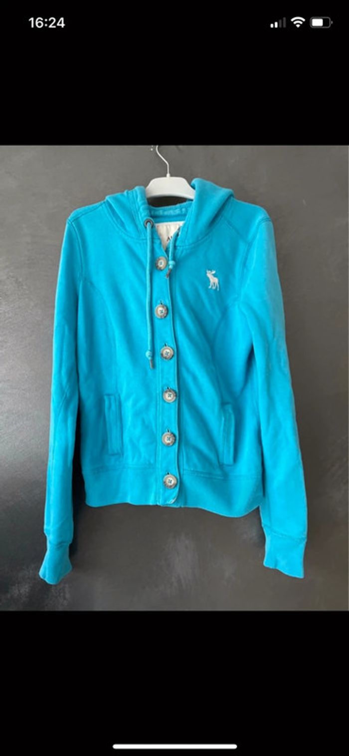 Gilet bleu abercrombie - photo numéro 3