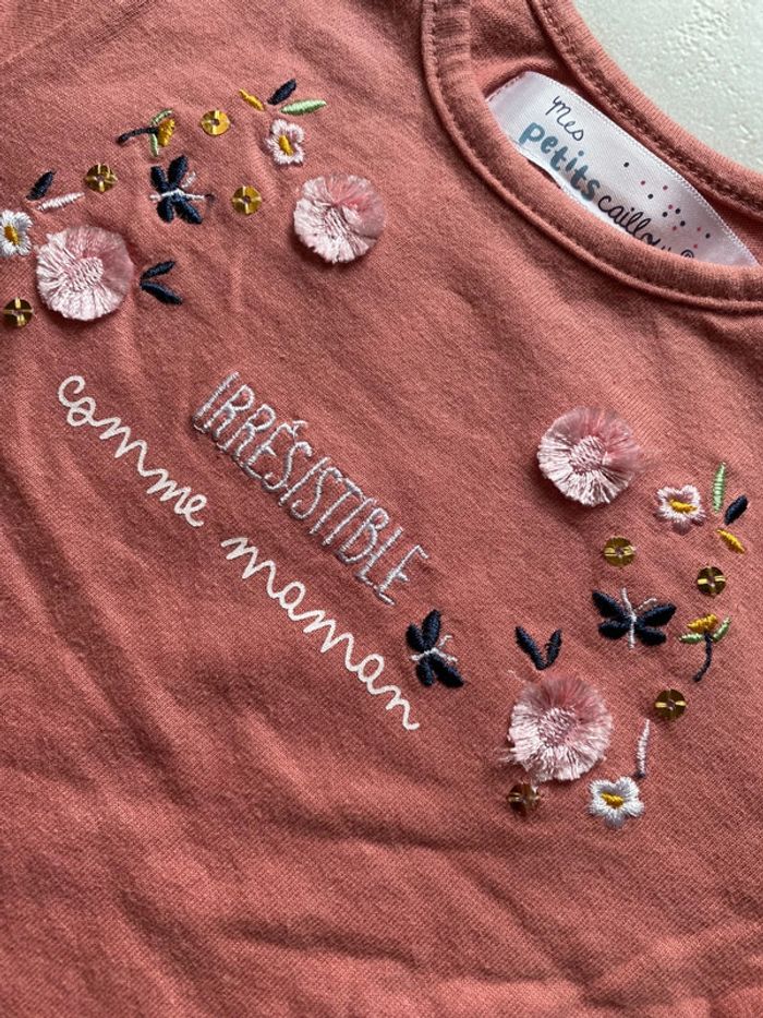 T-shirt manches longues Mes petits cailloux - photo numéro 5